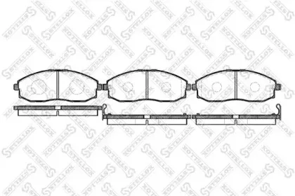 Комплект тормозных колодок, дисковый тормоз STELLOX купить